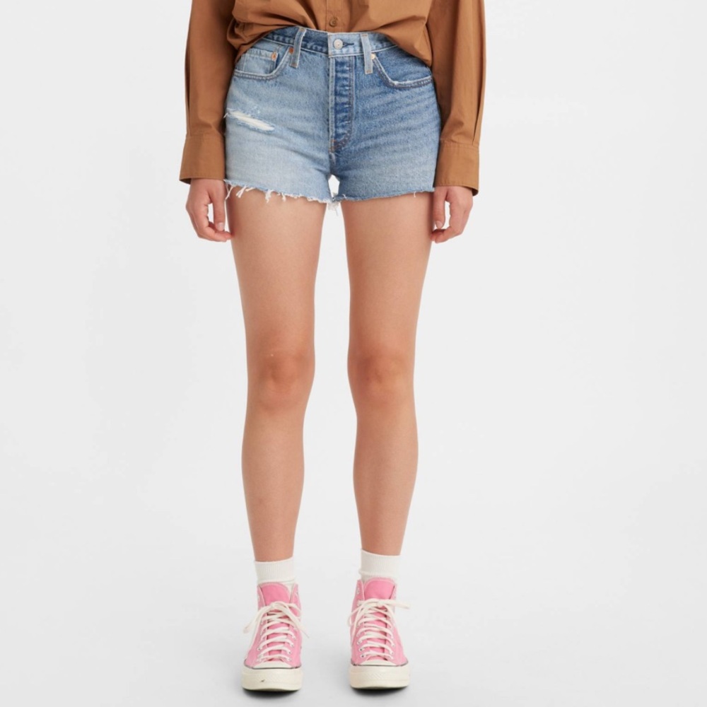 Levi’s 501 two-tone denim shorts